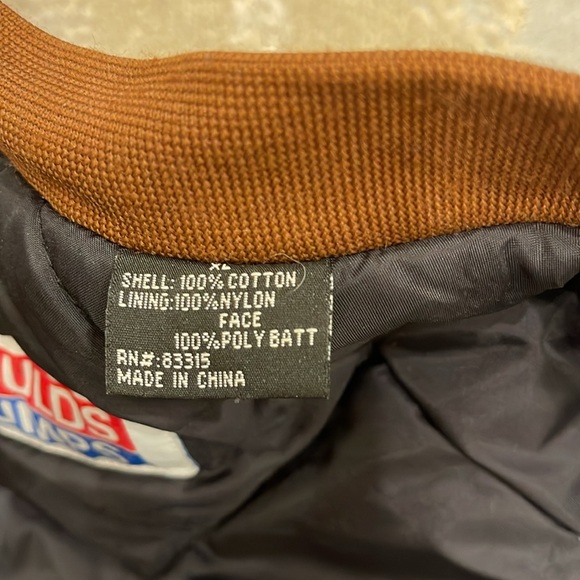 GOULDS PUMPS MENS WORK VEST XL 100% COTTON WITH 100% NYLONFACE POLYBATT LINING - Picture 8 of 8